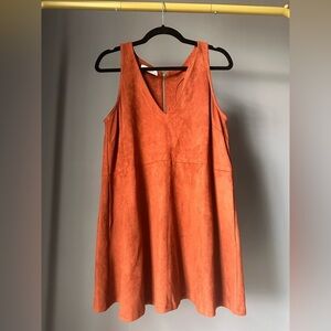 Buddy Love Basics Rust Sleeveless Mini Dress Medium
